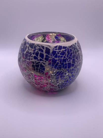 Mosaic Glass Tealight Holder